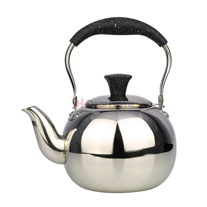 Stainless Tea Kettle Granite Handle 2.0L Black Kitchenware