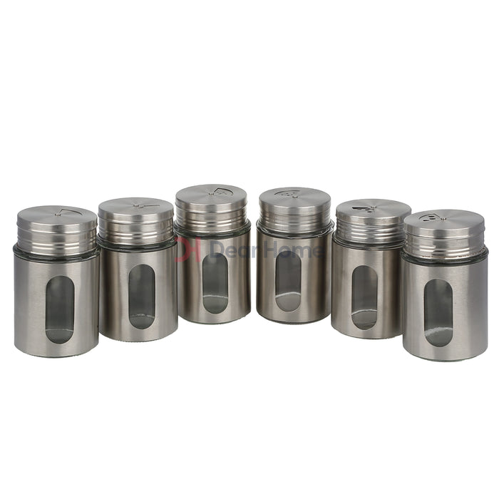 Stainless Large Spice Shaker 6 Pcs Kitchenware