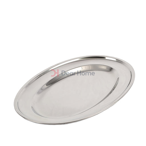 Stainless Oval Serving Tray 35Cm Kitchenware