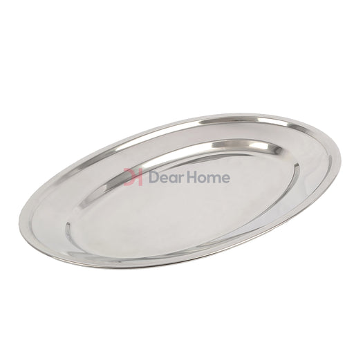 Stainless Oval Serving Tray 45Cm Kitchenware