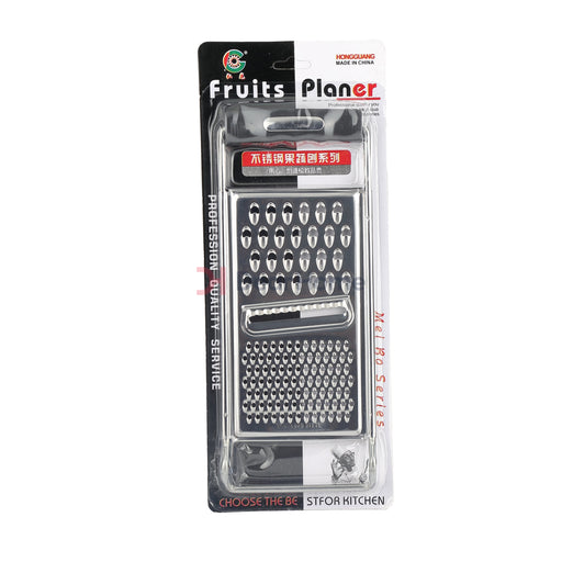 Stainless Flat Grater With Rubber Handle Kitchenware