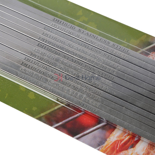 Stainless Square Bbq Skewers 50Cm Kitchenware