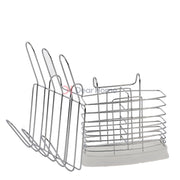 Stainless Dish Rack With Wood Sides Kitchenware