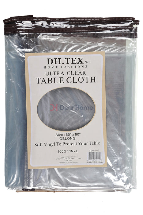 Clear Pvc Table Cloth 150*225Cm Brown Houseware