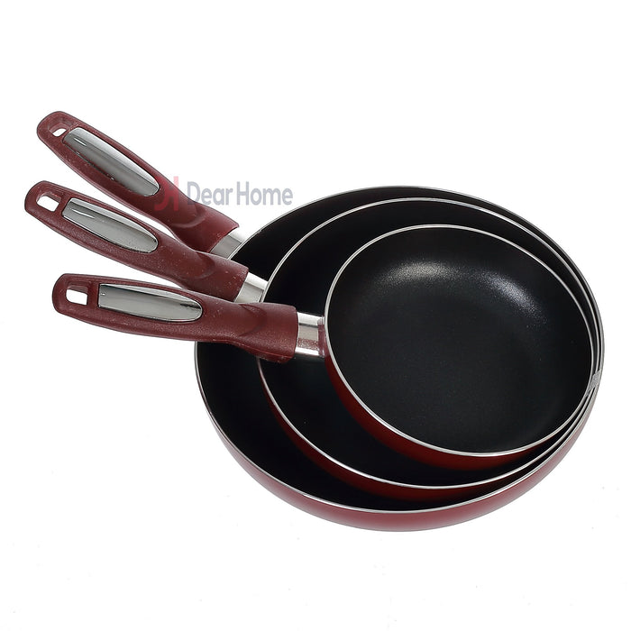 Non Stick Teflon 3Pcs Fry Pan Set