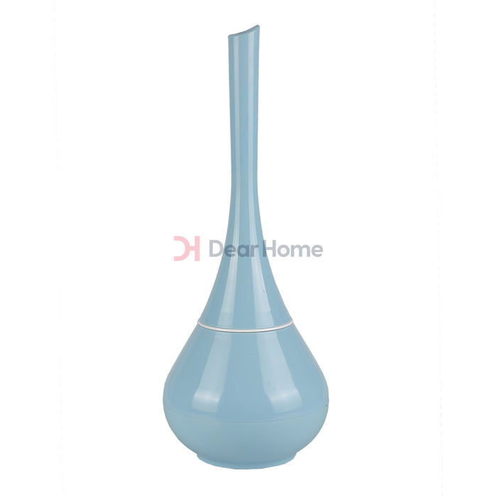 Vase Shape Toilet Brush Holder Blue Bathware