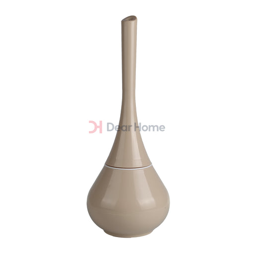 Vase Shape Toilet Brush Holder Beige Bathware
