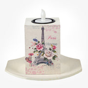 White Wood Led Candle Home Decor