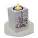 White Wood Led Candle Home Decor