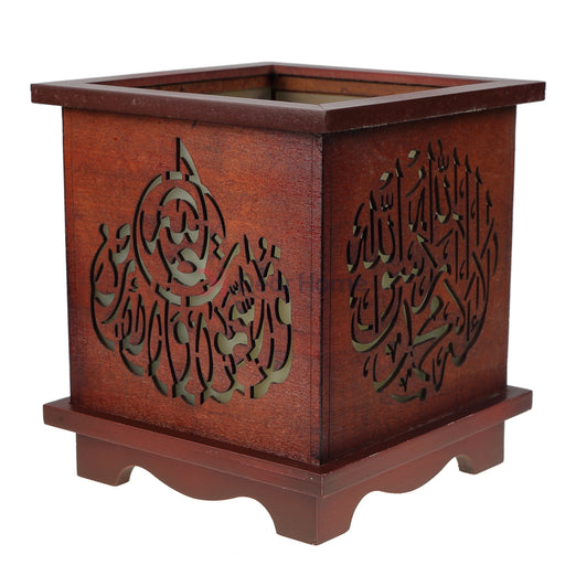 Islamic Wood Large Led Candles 1 Home Decor