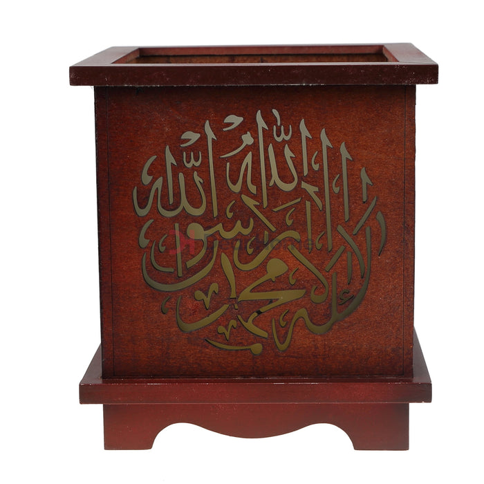 Islamic Wood Large Led Candles Home Decor