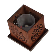 Islamic Wood Small Led Candles Home Decor