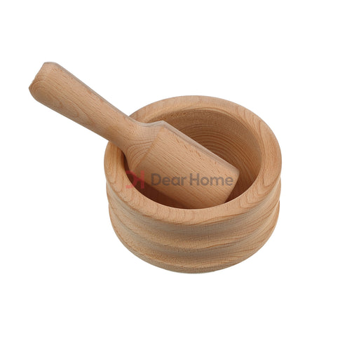 Wooden Mortar And Pestle Kitchenware