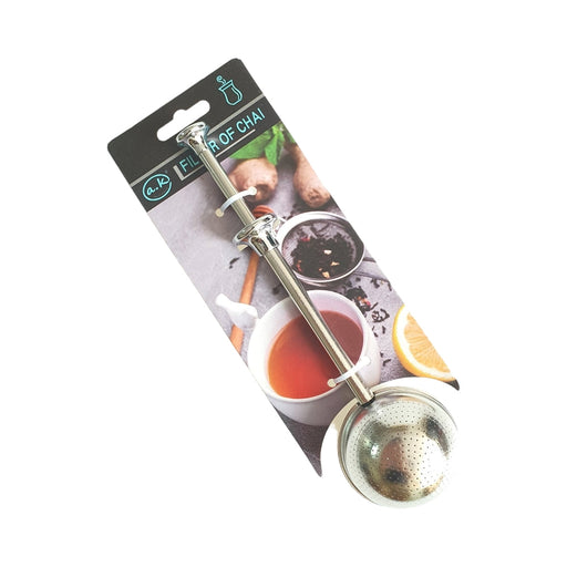 STAINLESS PUSH TEA BAG STRAINER   X330