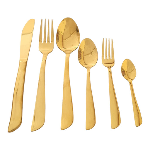 36PCS STAINLESS STEEL GOLD CUTLERY SET