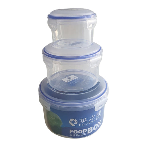 3PCS PLASTIC VACUUM FOOD BOX SET X403