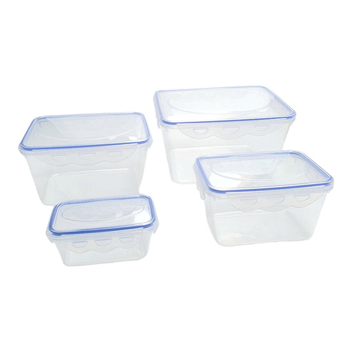 4PCS EASY LOCK PLASTIC VACUUM FOOD BOX