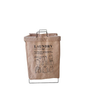 LAUNDRY BASKET WITH METAL RACK X413