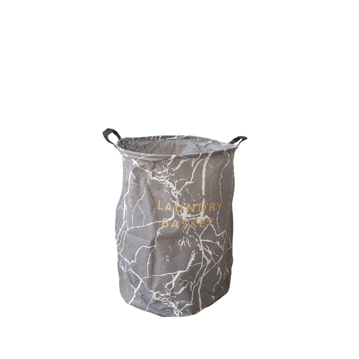 LAUNDRY BAG GRAY MARBLE