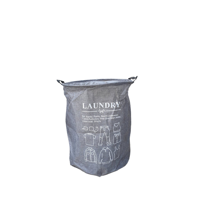 LAUNDRY BAG LINEN GRAY