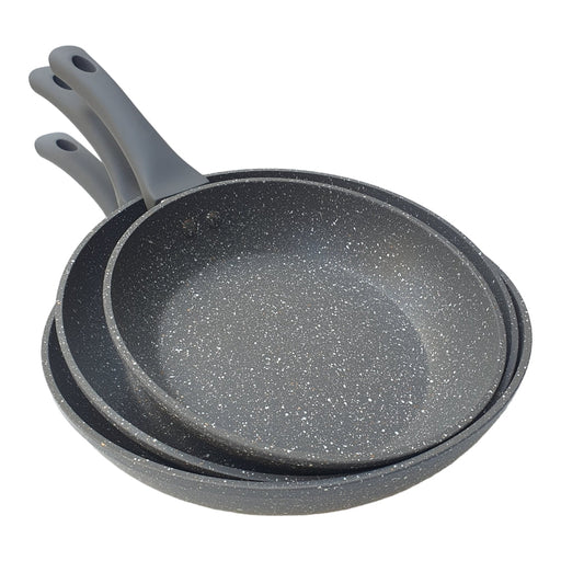 MOMCOC 3PCS GRANITE FRY PAN SET   X527