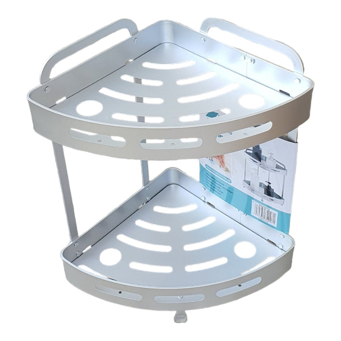 ALUMINIUM 2 LAYERS CORNER SHOWER RACK