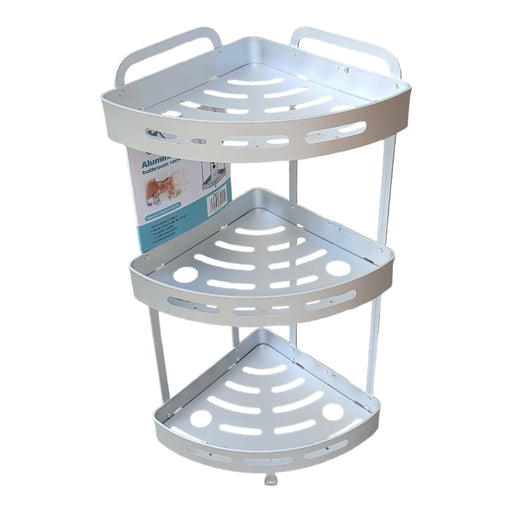 Aluminium 3 Layers Corner Shower Rack