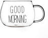 GOOD MORNING GLASS MUG 380ML  X548