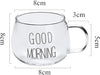 GOOD MORNING GLASS MUG 380ML  X548