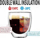 DOUBLE WALL GLASS 250ML CUP  X550