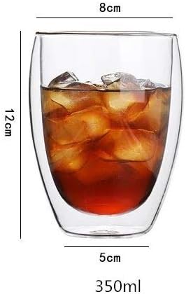 DOUBLE WALL GLASS CUP 350ML  X550