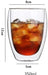 DOUBLE WALL GLASS CUP 350ML  X550