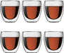 DOUBLE WALL GLASS ESPRESSO CUP 80ML 6PCS