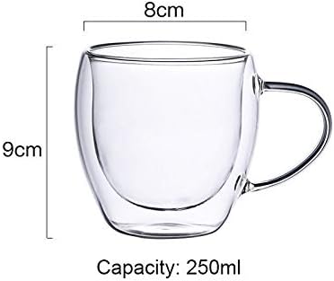 DOUBLE WALL GLASS MUG 250ML   X551