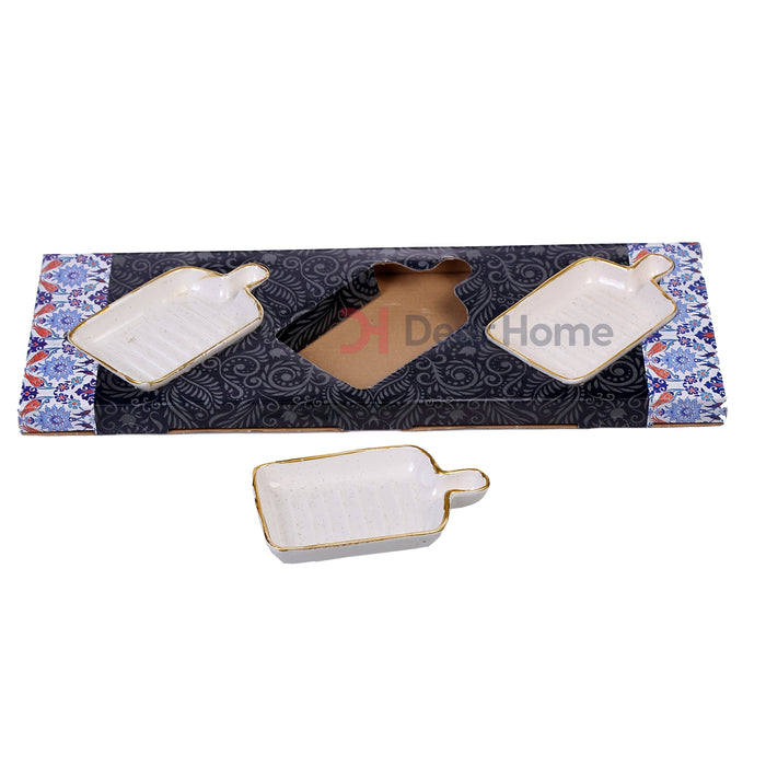 TAPAS MEZZE 3 PCS RECTANGULAR SMALL