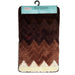 Zigzag 4Pcs Bath Mat Set 50*80Cm Brown Bathware